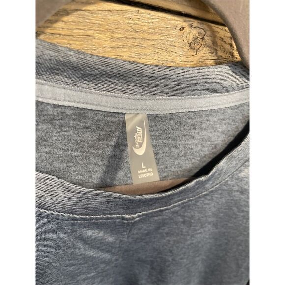 MTA Sport Long Sleeve Crop Top Women's Active Blue Top Size Large‎ - Picture 3 of 4